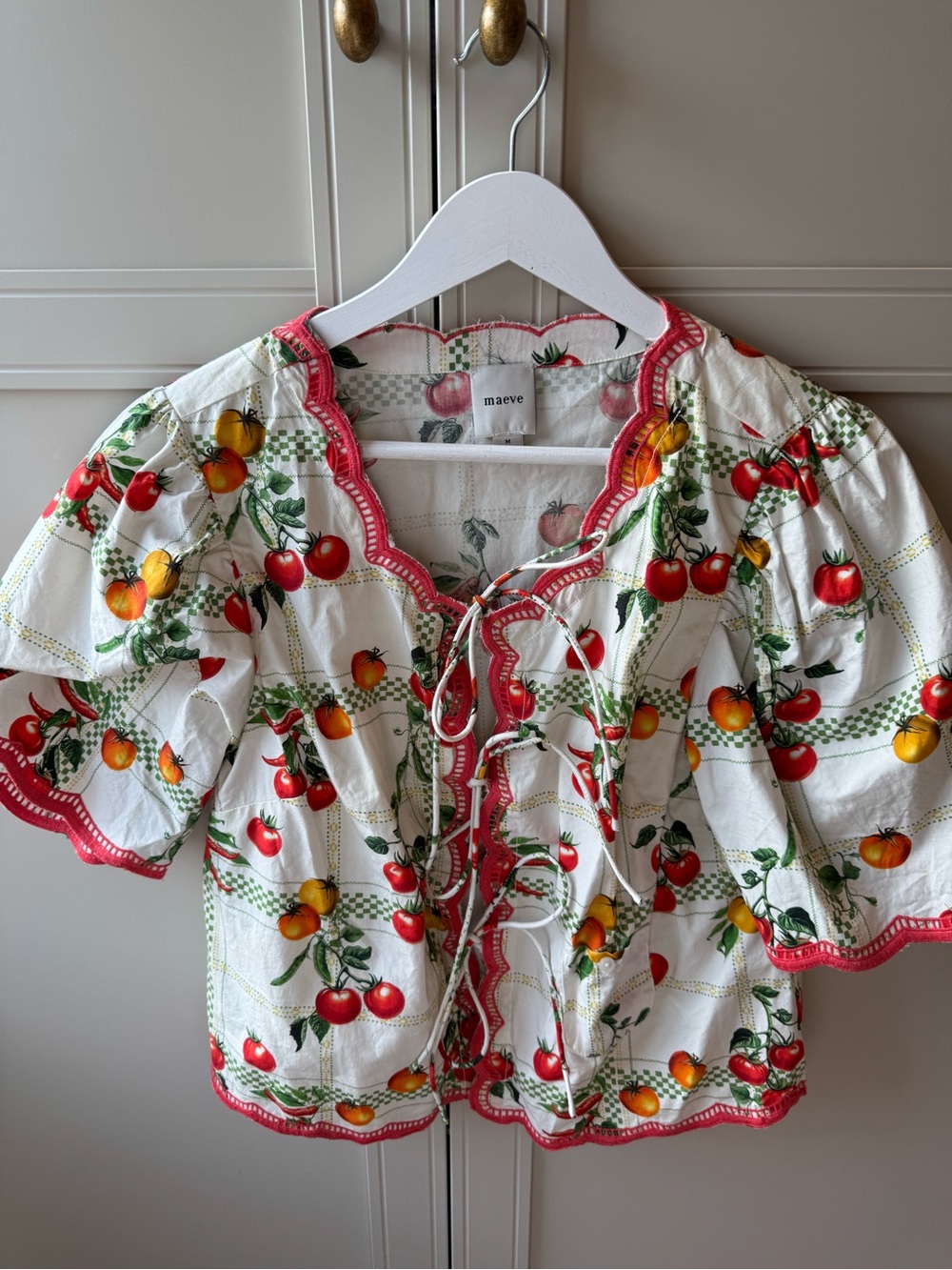 Maeve Tomato Print Short Set